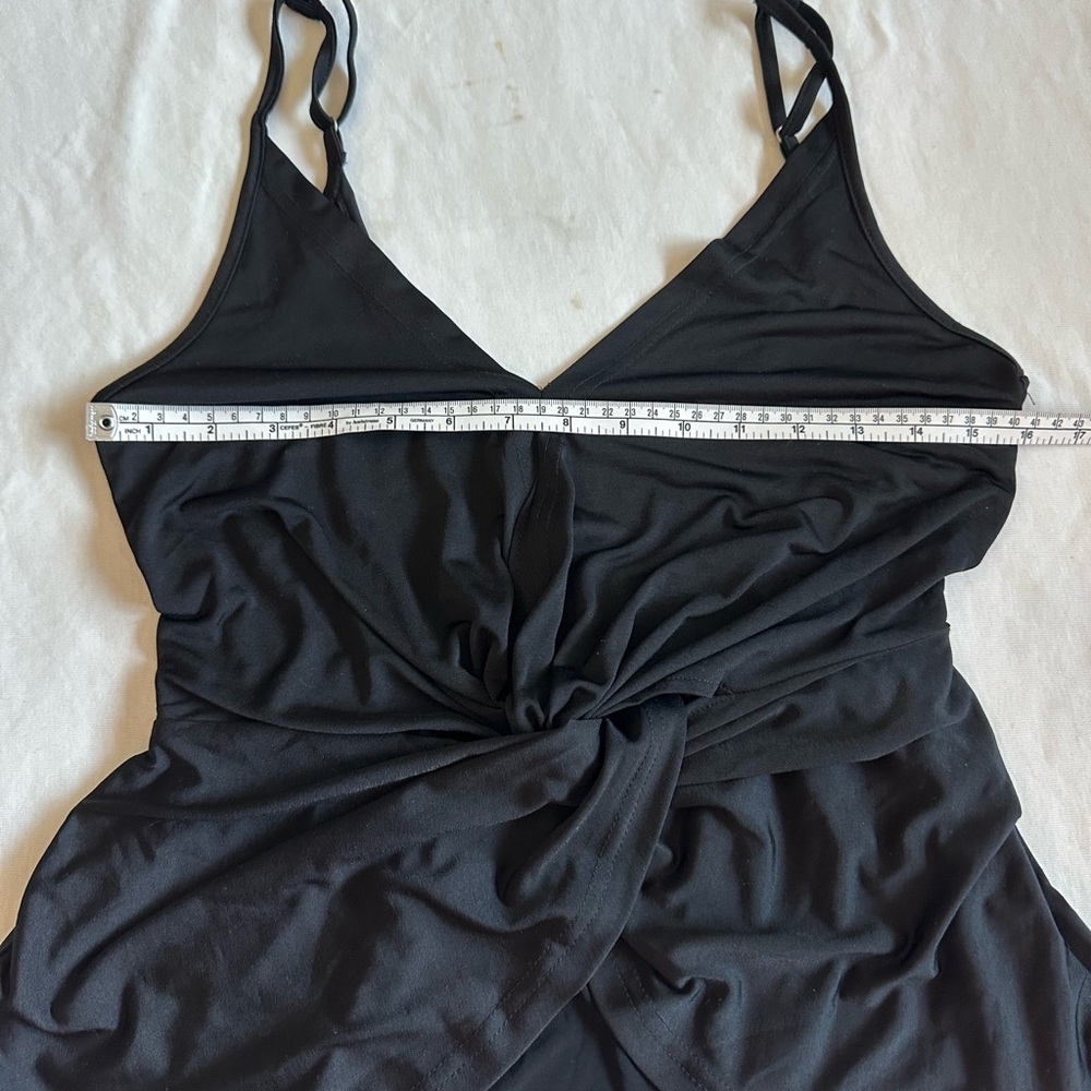 Toby Heart Ginger x Love indie Black Twist-Front Spaghetti Strap Top XS - Picture 7 of 14